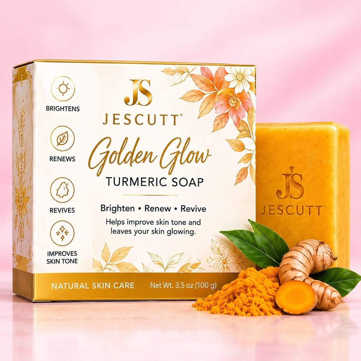 JESCUTT Golden Glow Turmeric Soap