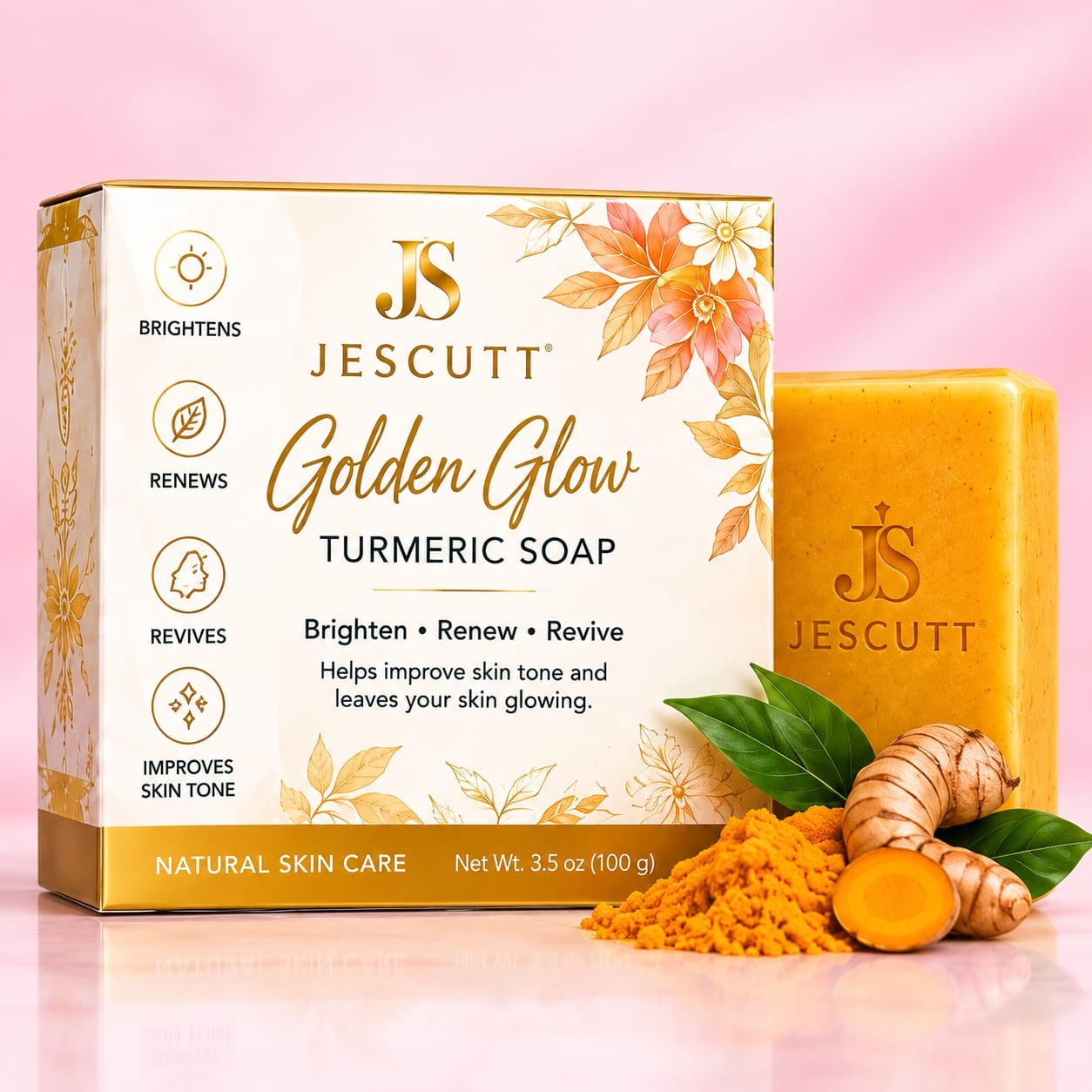JESCUTT Golden Glow Turmeric Soap