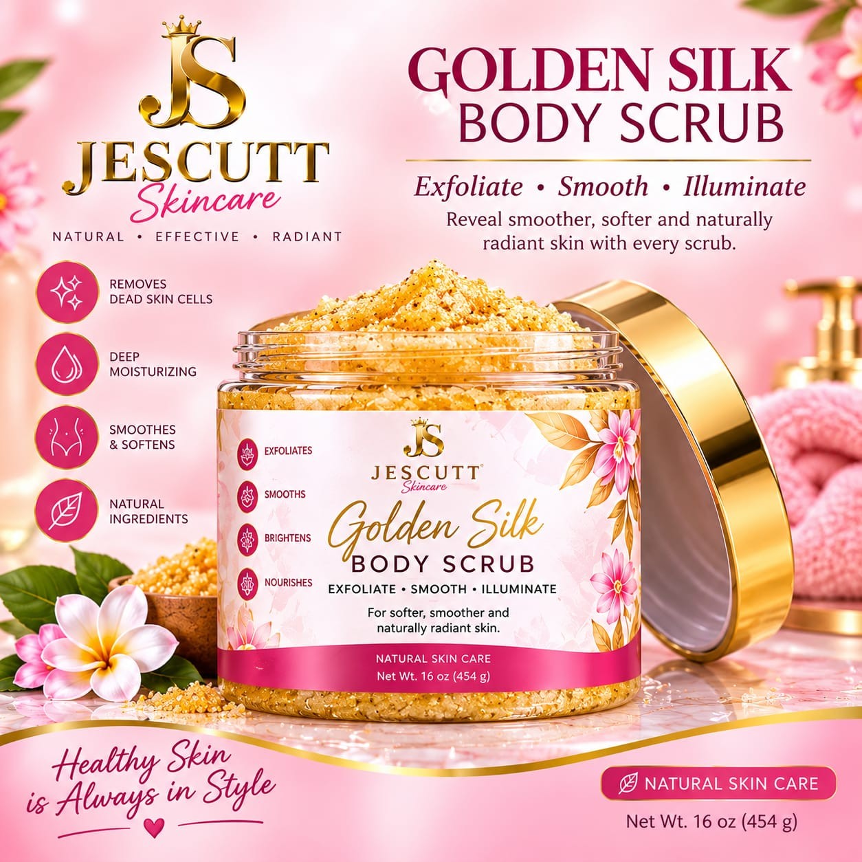 JESCUTT Golden Silk Body Scrub