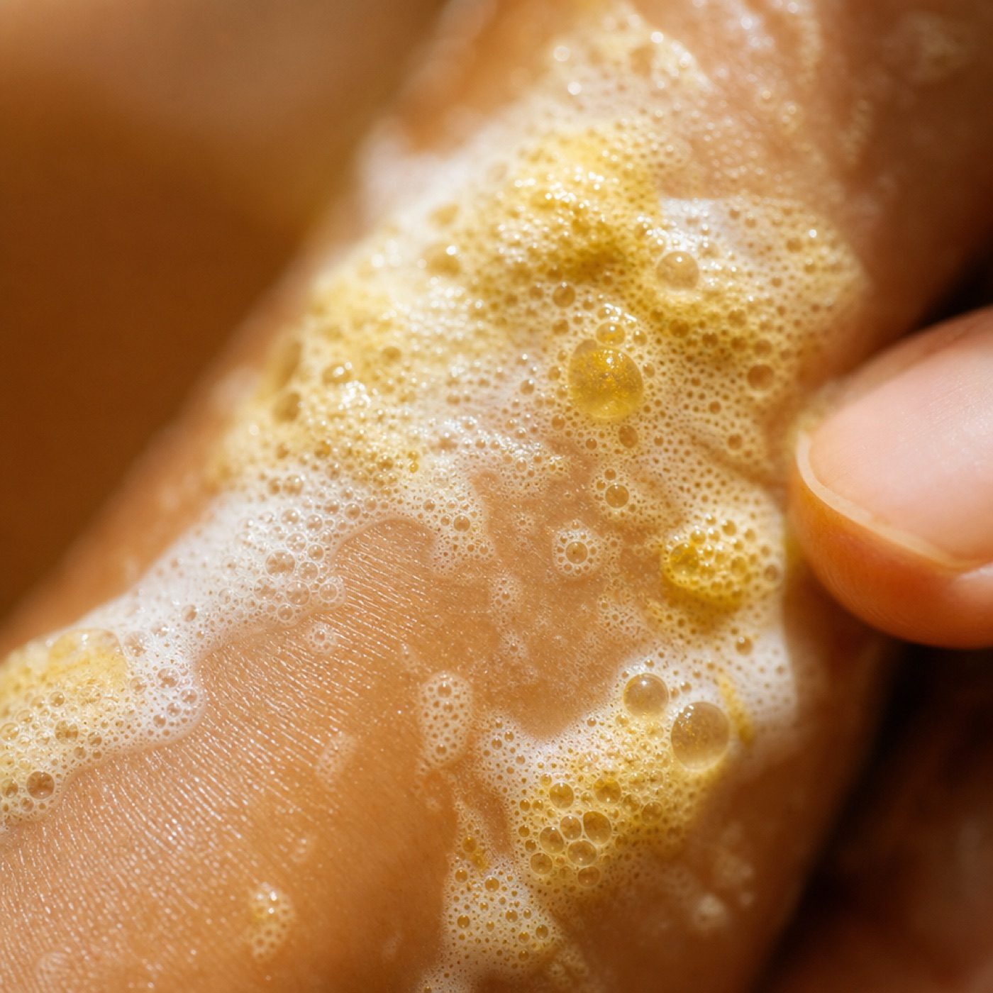 Before and after — dark spots fading, more even tone