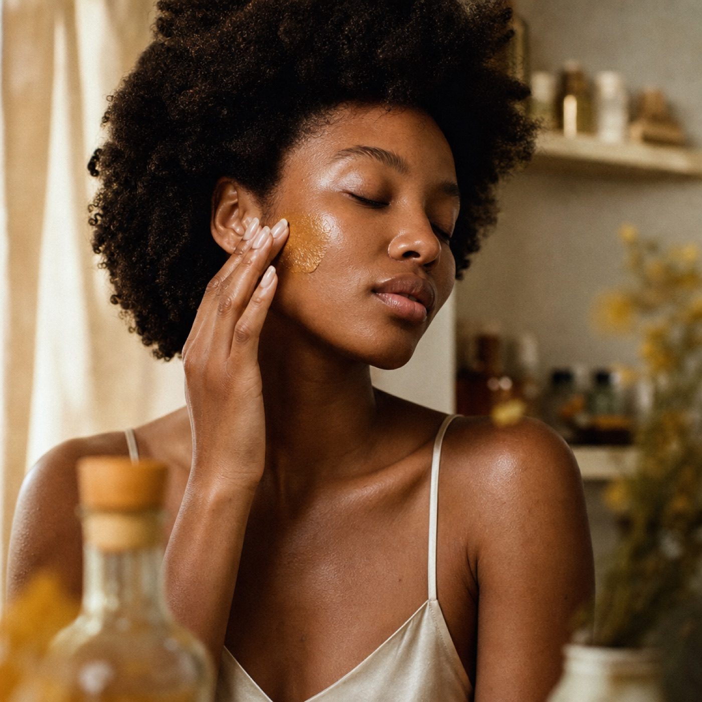 Customer result — refreshed, healthy skin
