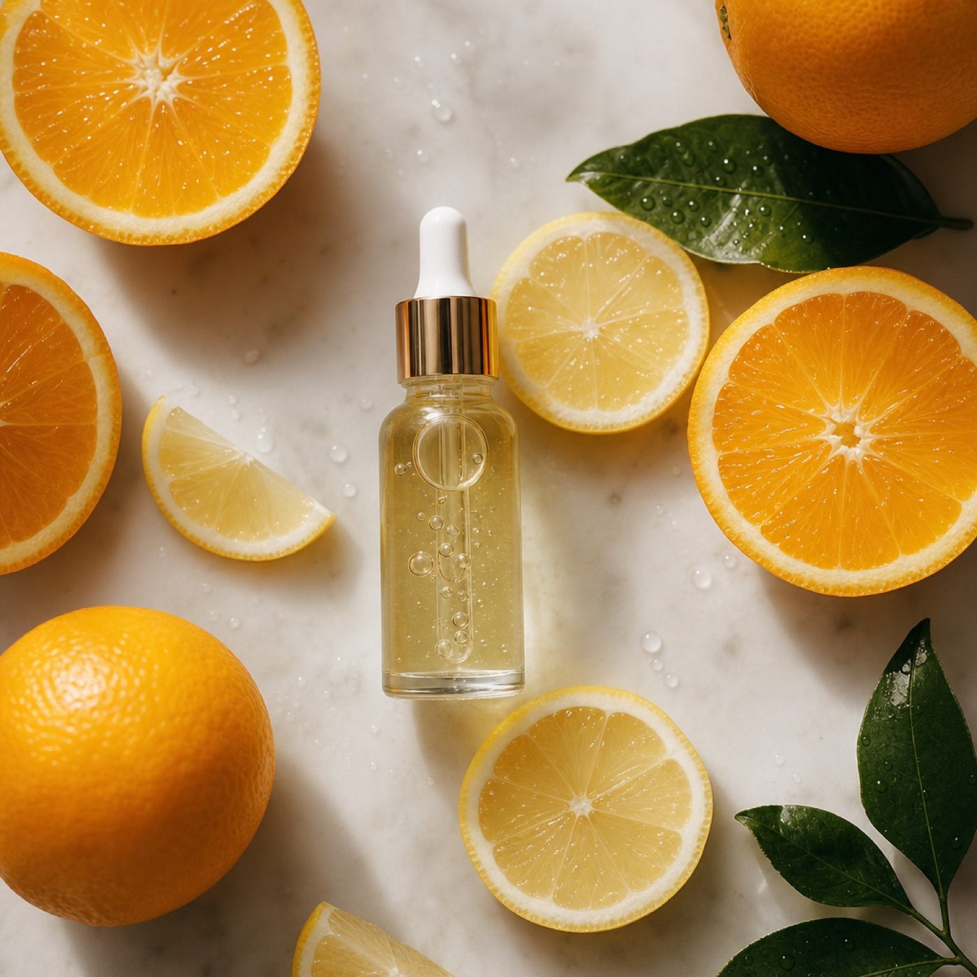 Turmeric, citrus and natural serum ingredients